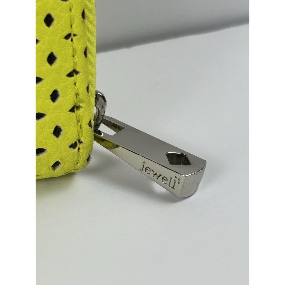 Thirty One Jewell Zip-Around Wallet - Bright Yellow - Flashy Retro Y2K Fun - Picture 3 of 9
